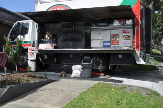 the pizza truck 550x365 Wedding Food Trucks & Carts In Victoria
